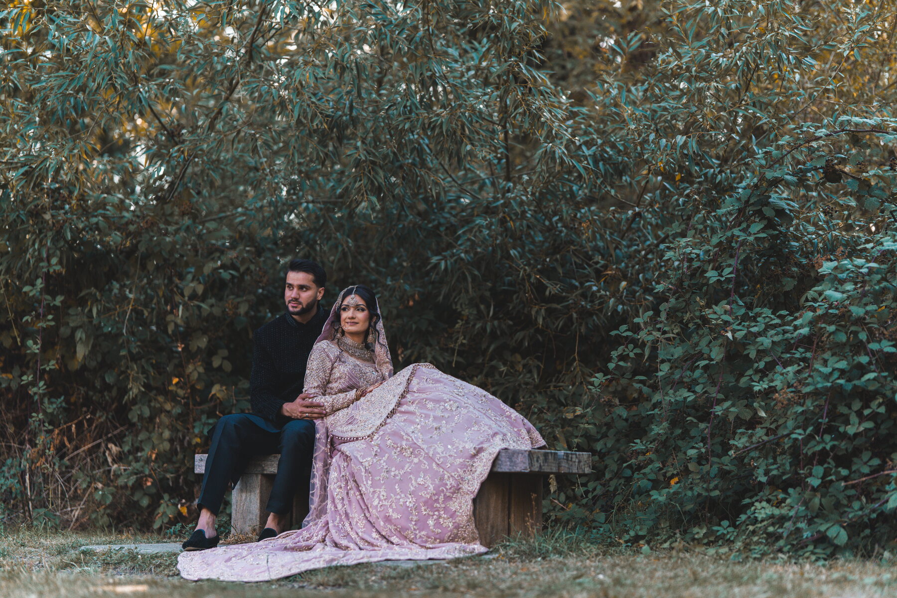 Nikah couple seated at UK ceremony